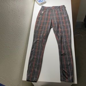 Slim Fit Plaid Pants